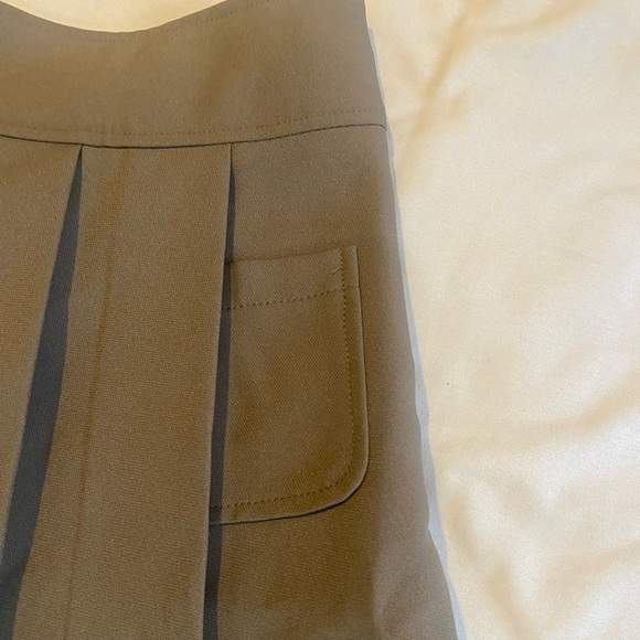 Brown Pleated Mini Skirt/Skort - Picture 5 of 6